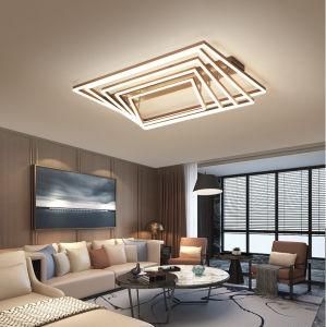LED Rectangle Chandelier Modern for Ceiling Bathroom Lamp
