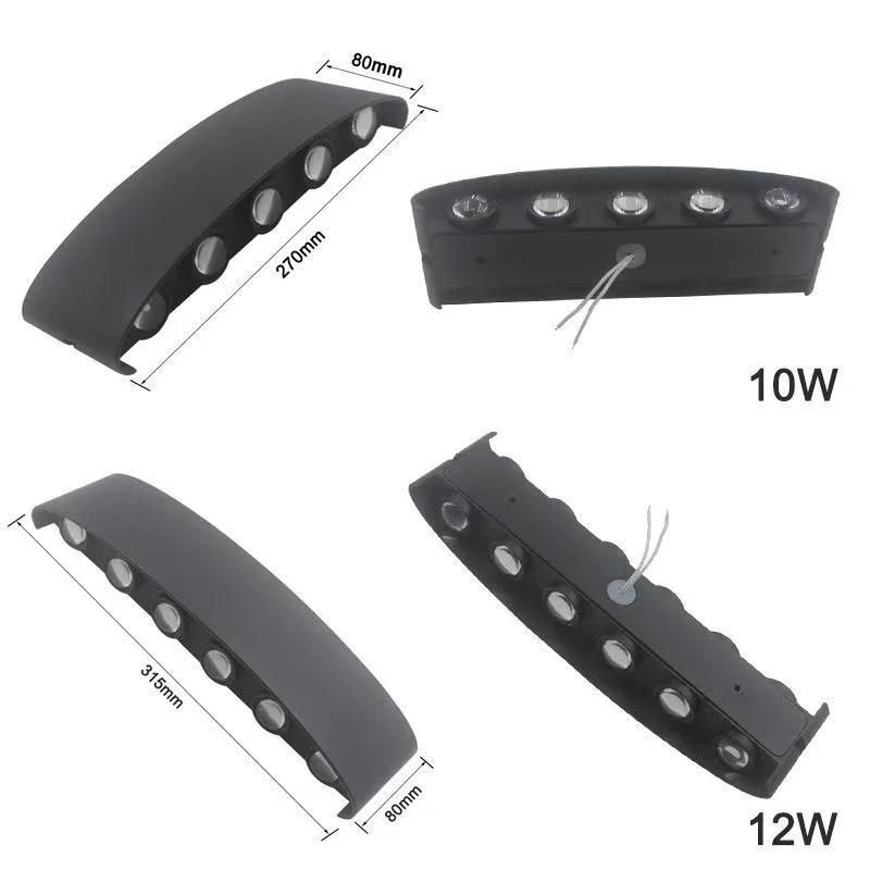 LED Outdoor Wall Lights Industrial White Wall Light Modern Black Wall Light Rainproof