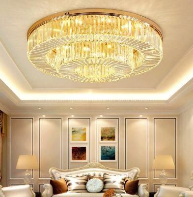 K9 Crystal Removable LED Gold Ceiling Pendant Lamp Zf-Cl-011