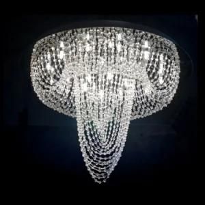Modern Design LED Crystal Silver Crystal Ceiling Lights Model: Em3313-18L