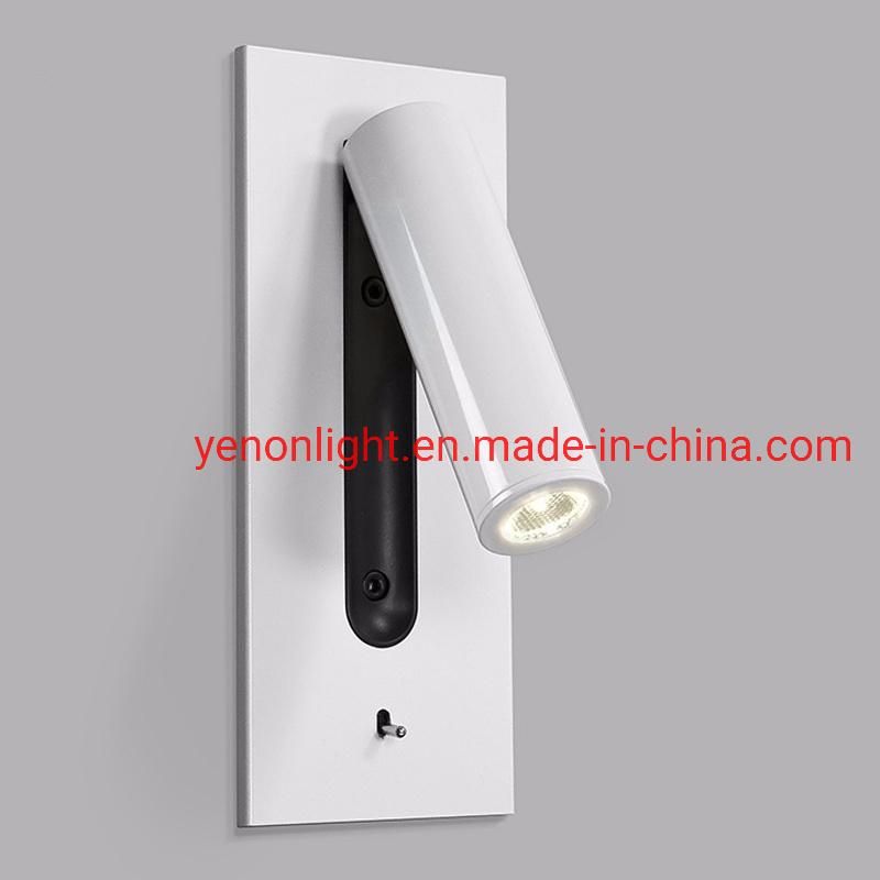 Hotel Club Villa Guest Room Bedside LED Reading Lamp Can Be Rotated Embedded Small Wall Lamp Project Custom Lamp