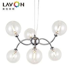Zhongshan Factory Indoor Lighting Chrome Color Ball Glass Lamp