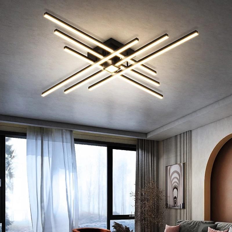 Modern Household Lamps Atmospheric LED Ceiling Lamp Minimalist Linear Chndelier (WH-MA-192)