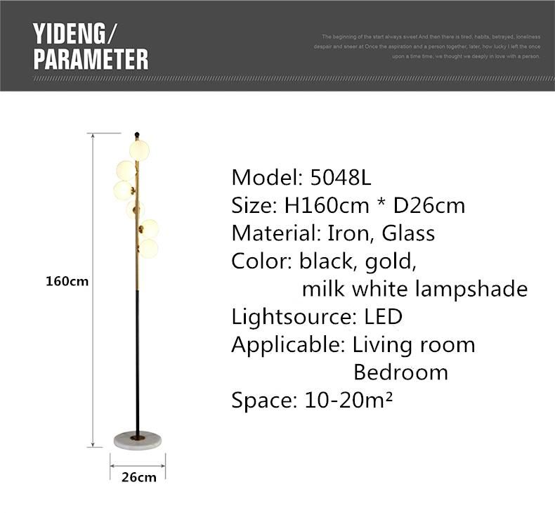 Modern LED Living Room Standing Luminaires Nordic Lights Bedside Floor Lamps for Living Room (WH-MFL-33)