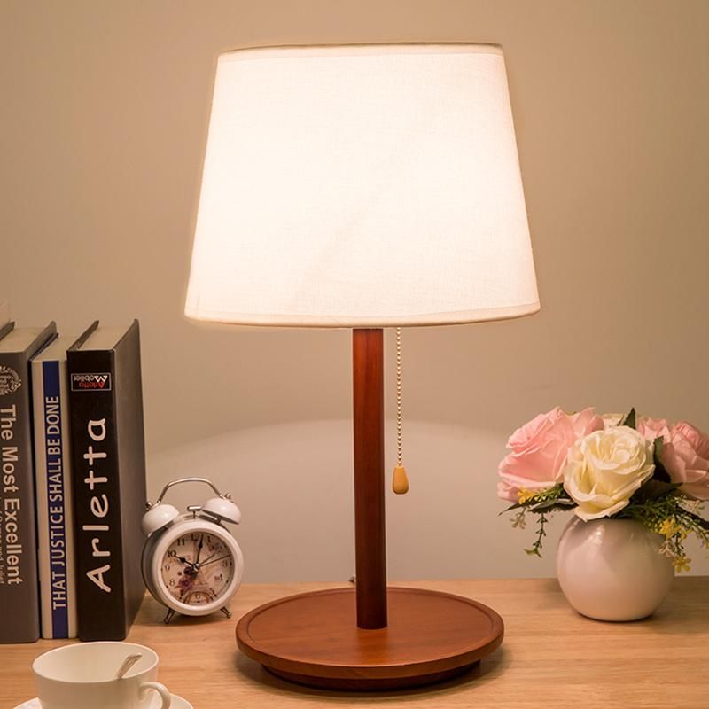 Wooden Design White Shade Reading Lamp Table Lamp Dining Lamp