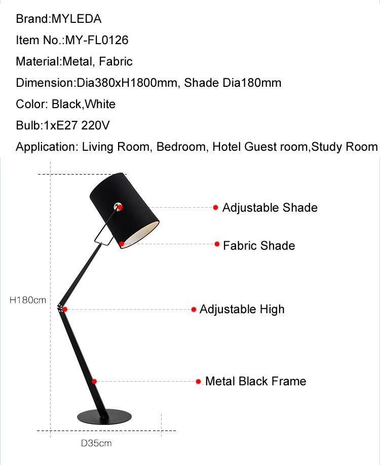 Modern Living Room Decorative Adjustable Floor Lamp