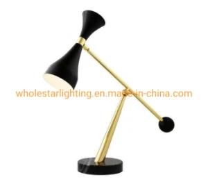Metal Adjustable Desk Lamp, Reading Lamp with Marble Base (WHD-821)