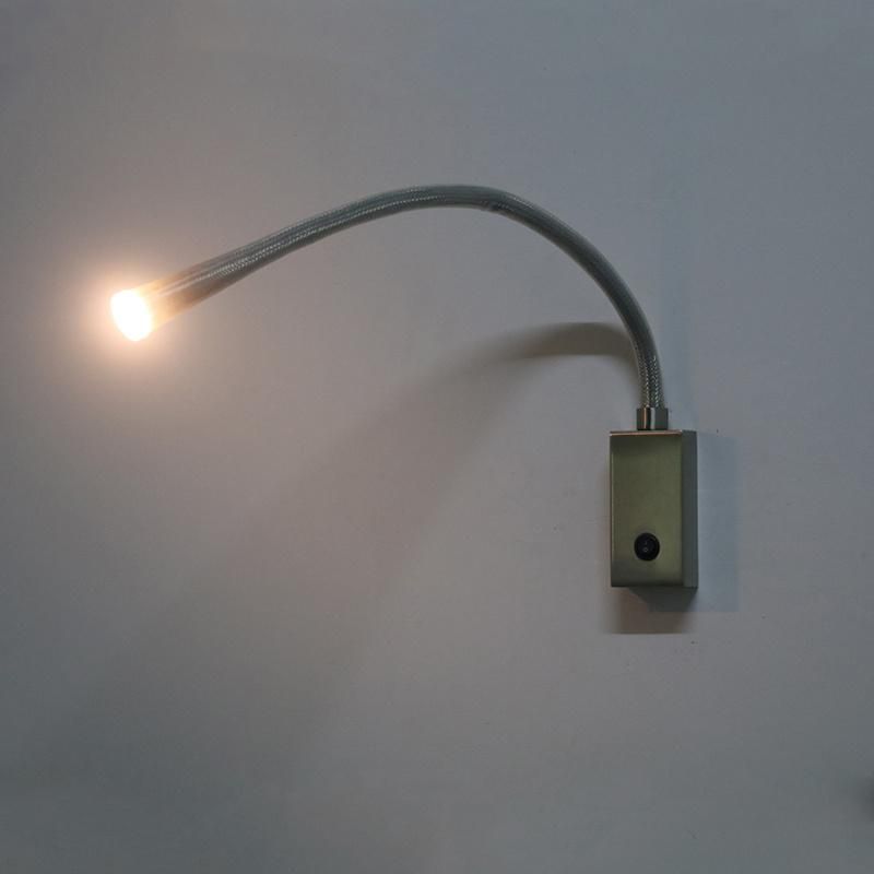 Metal Base and Flexible Tube Wall Lamp