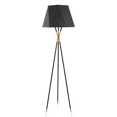 Modern Simple Black Geometric Floor Lamp American Living Room Bedroom Model Room Conical Decorative Study Floor Lamp