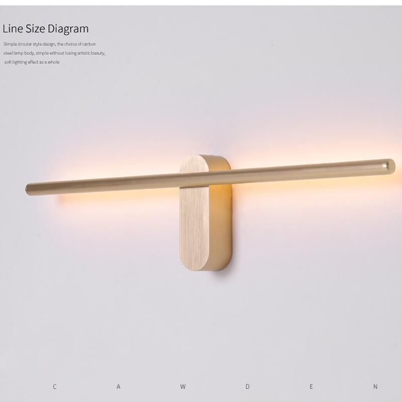 Wall Lamp Simple Bedside Lamp Modern LED Strip Light Mirror Headlight