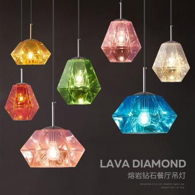 Indoor E27 Acrylic Multi Color Chandelier LED Bar Hanging Lamp Macaron Pendant Lighting Zf-Cl-092