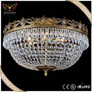 Classic Bronze Metal Crystal E14 Ceiling Lighting (MX7382)