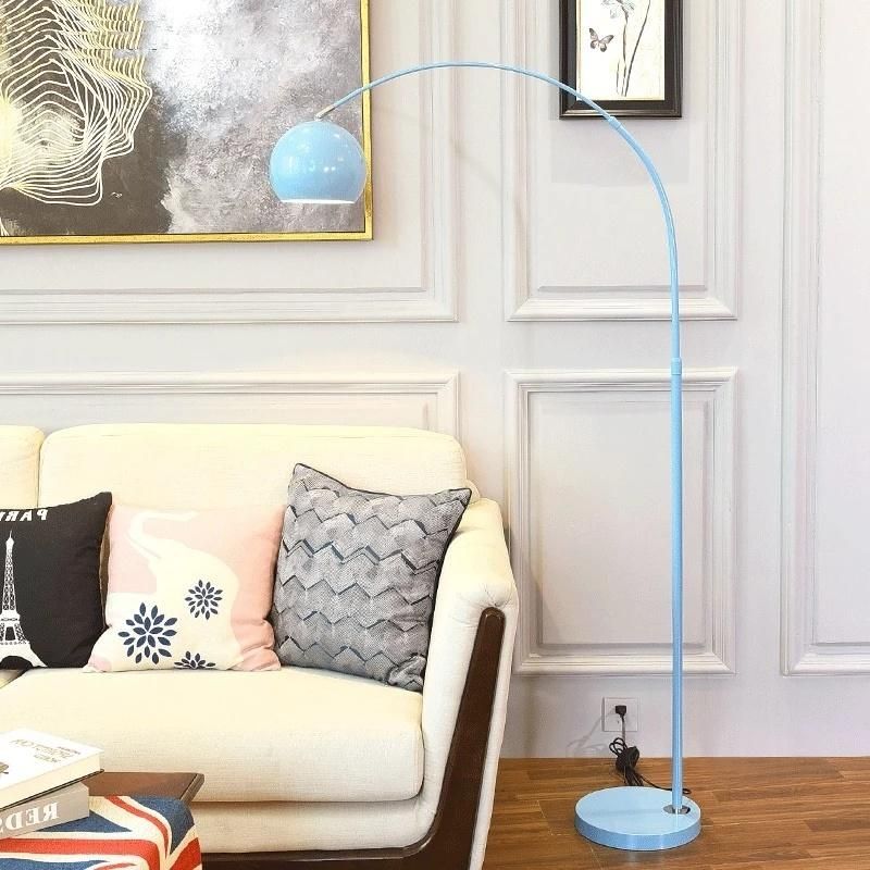 Macaron Floor Lamp Fishing LED Floor Lamp Dimmable Living Room Yellow Floor Lamp (WH-MFL-124)