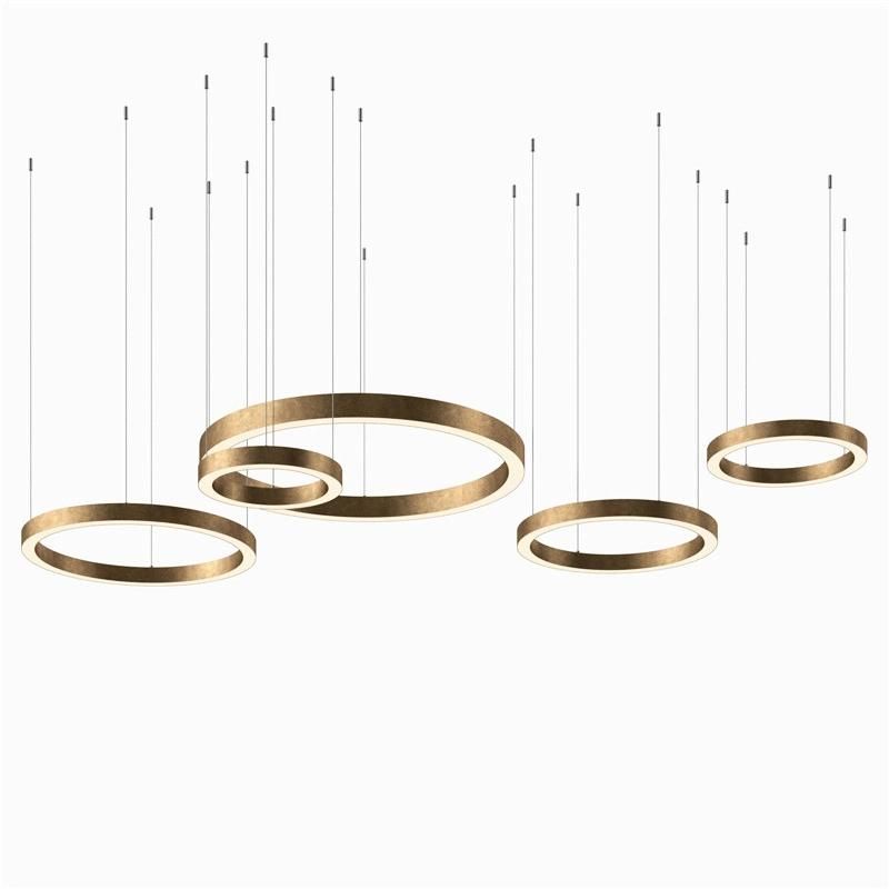 Circle Design Ceiling Lamp Pendant Lamp Hotel Lobby Lamp Display Lighting
