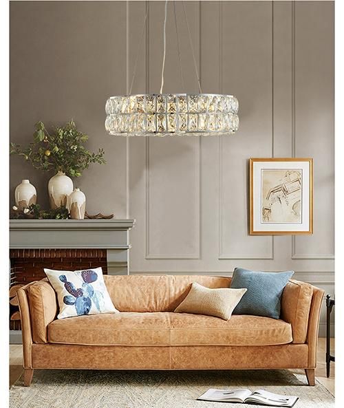 Modern Luxury Gold Crystal Chandelier for Interior Lighting Sitting Room Decoration