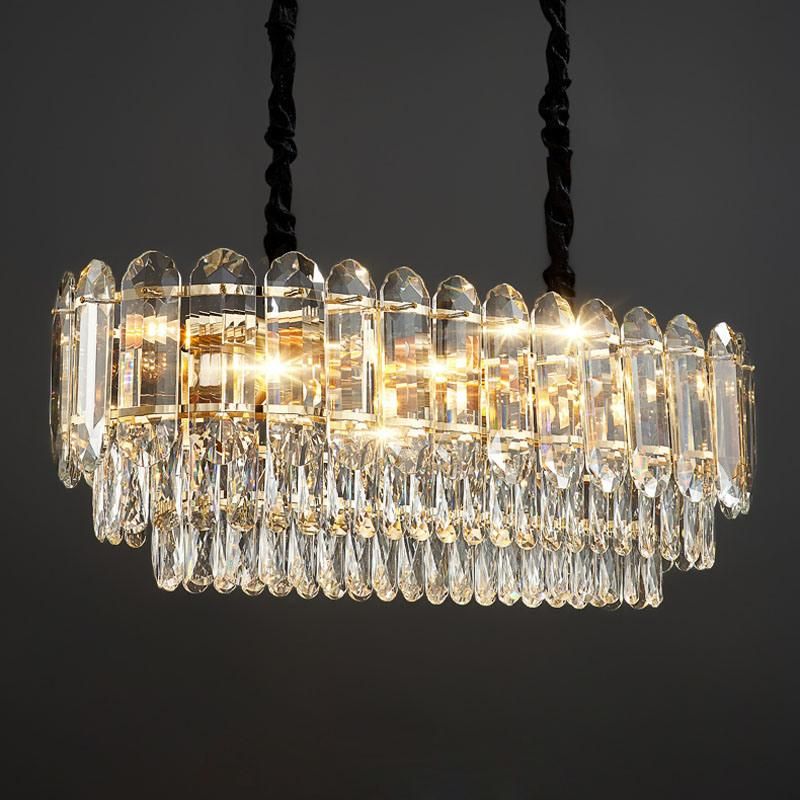 Crystal Chandelier Light Living Room Contracted Dining Room Postmodern Pendant Lamp