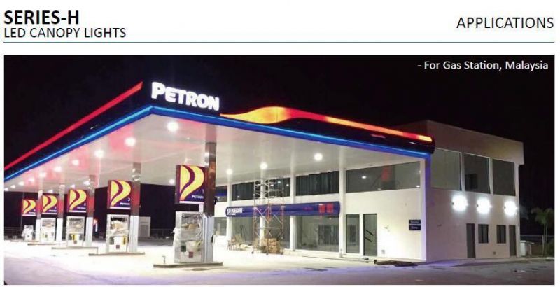 LED Canopy Lights for Gas Station with Anti-Explosion Certificates