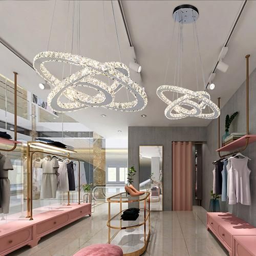 Crystal Chandelier Lamp for Home Lighting Hanging Restaurant Decoration