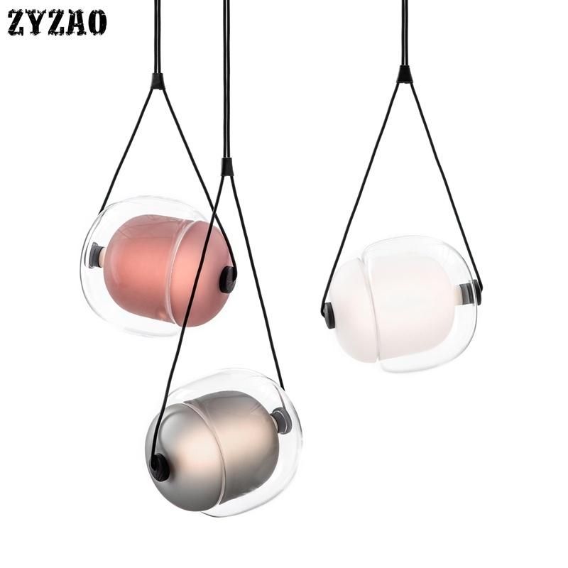 Nordic Glass Pendant Lights Colorful Lampshade for Living Room Restaurant Bedroom Home Pendant Light (WH-AP-209)