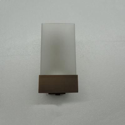 Frosted Glass Shade and Chrome Metal Lamp Body Wall Lamp.