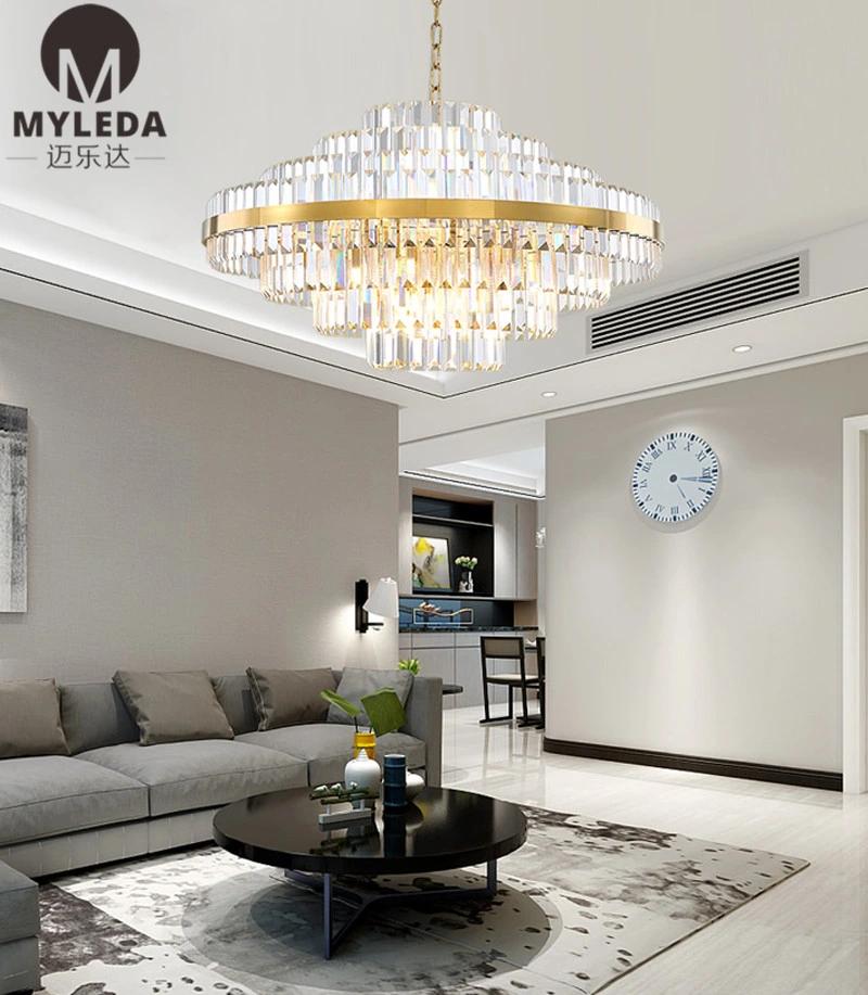 K9 Clear Glass Crystal LED Chandelier Pendant Light Lamp