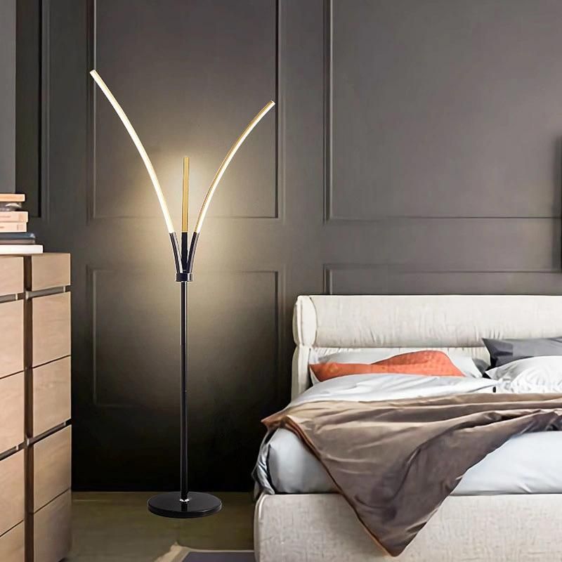 Simple and Modern Living Room LED Creative Personality Bedroom Study Floor Lamp