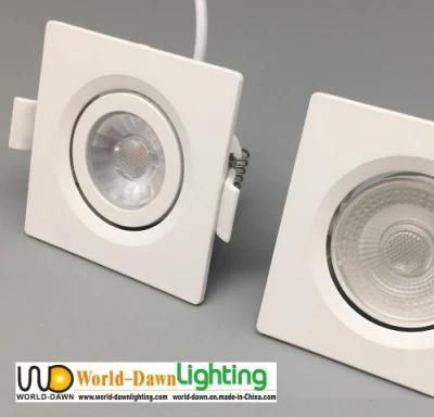 White Ceiling 38 Degree LED Spot Lights Small LED Square Plastic Recessed Downlight Cheap Price Wholesale LED Spotlight