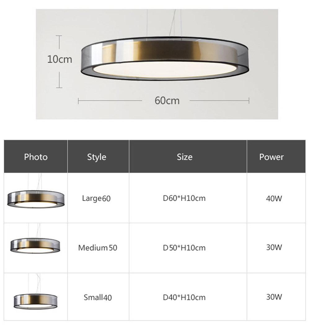 Modern Copper Restaurant Kitchen Bedroom LED Ceiling Lights