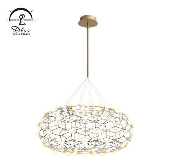 Project Stainless Steel Mesh Shade Pendant Light SMD LED Chandelier Lamp