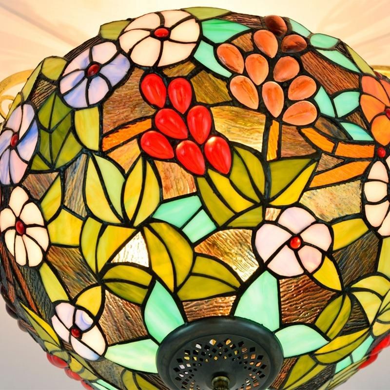 Turkish Colorful Glass Pendent Light Fixtures Kitchen Basket Empire Chandelier (WH-TA-35)