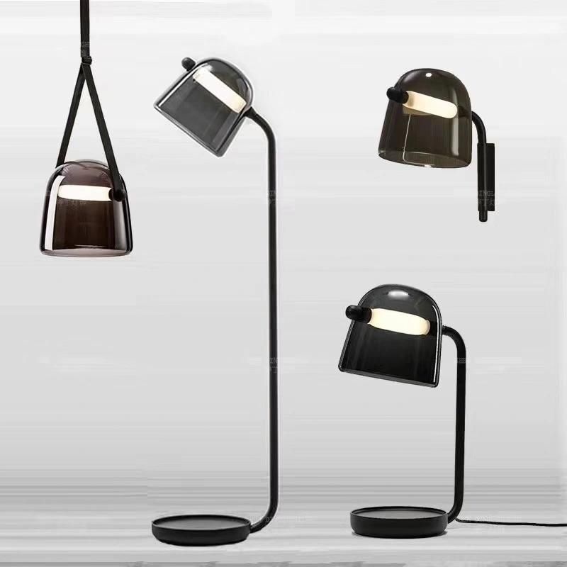 Home Decoration Lights Rose Gold Socket Glass Desk Table Lamp for Hotel Office