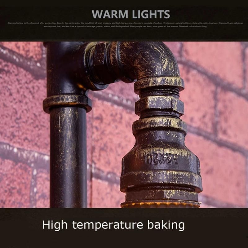 Vintage Retro Lamp Rustic Farmhouse Decor Water Pipe Wall Lamp (WH-VR-06)