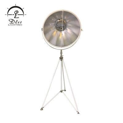 White Outside Gold Inside Tripod D600mm Floor Lamp