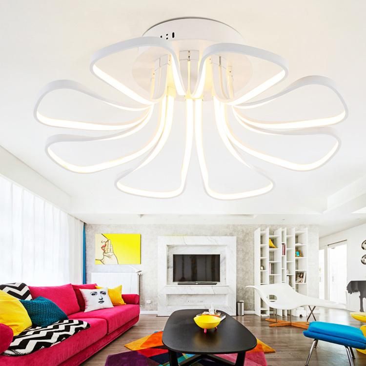 Acrylic Ring Round Circle up Side Down Dinner Kitchen Room LED Pendant Lamp