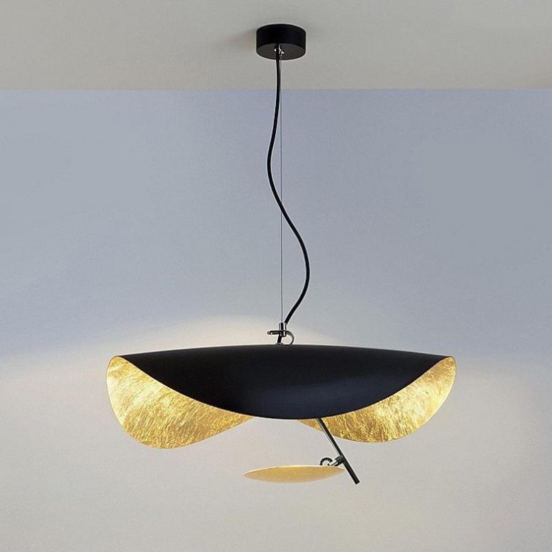 Postmodern Industrial Pendant Lamp Curved Surface LED Flying Light Decor Living Room Kitchen Pendant Light (WH-AP-239)
