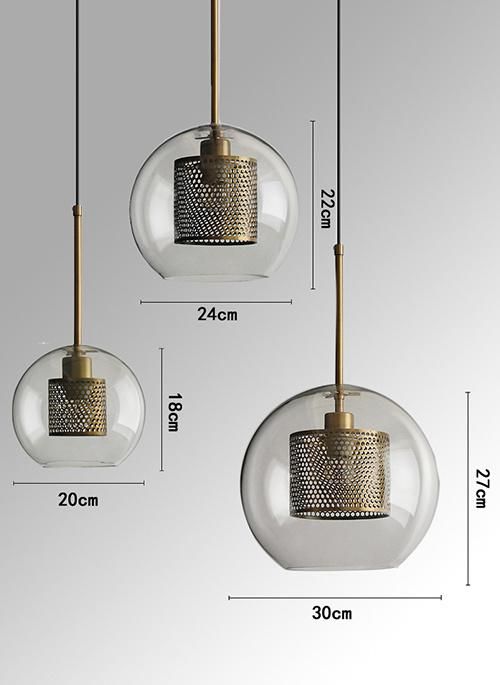 Modern Pendant Lamp for Home Lighting with Glass to Restaurant Decoration Lamp