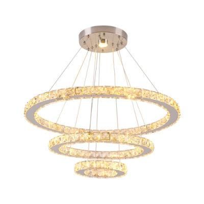 Chandelier Luxury Gold Pendant Double Bedroom Fashion Display Wheel