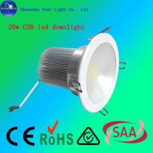 High CRI Round LED Lamp, Dimmable COB LED Downlight 20W