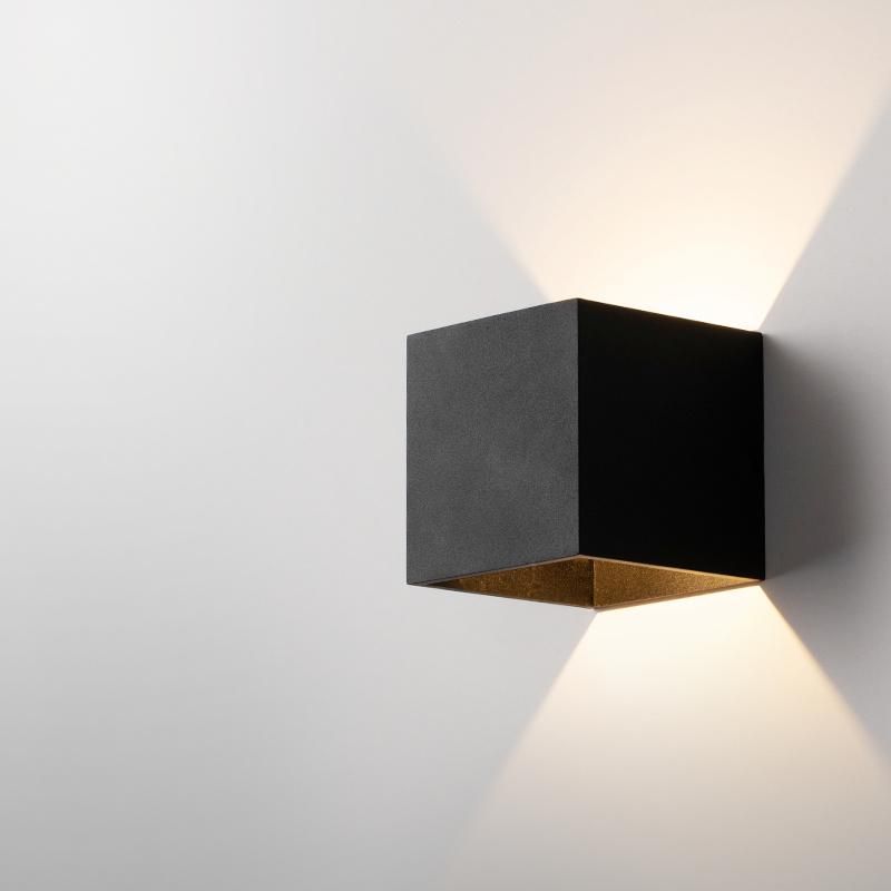 Black Cube Design Concise Style Wall Lamp Bedside Lamp Nightsand Lamp