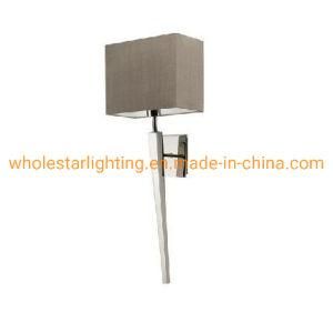 Metal Wall Lamp with Fabric Shade (WHW-762)