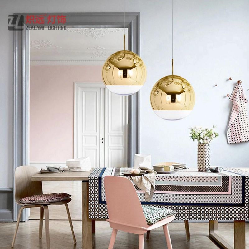 Modern Contemporary Creative Dining Room Office Gold Glass Pendant Light