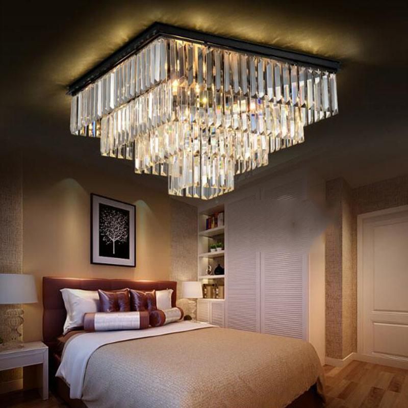 Modern Vintage Crystal Ceiling Light Flush Mounted Crystal Ceiling Light (WH-CA-94)