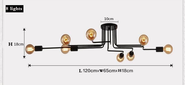 Vintage Retro Industrial Ceiling Lighting for Indoor Home Lighting Fixtures (WH-LA-12)