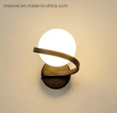 Masivel Modern Wall Light Simple Metal Fixture Decorative Nordic LED Wall Lamp