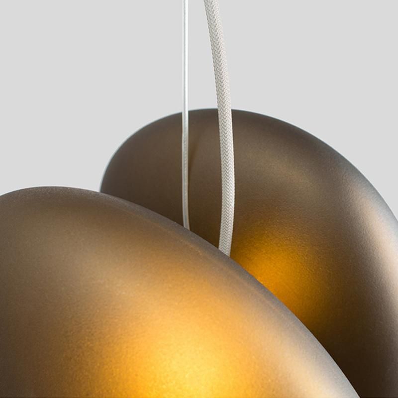 Nordic Postmodern Minimalist Cobblestone Chandelier Designer Creative Personality Bedroom Bedside Restaurant Glass Lamps Pendant Light
