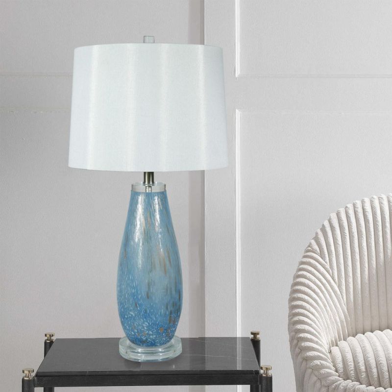 Simple and Modern Nordic Living Room Gourd Glass Table Lamp Designer American Model Room Study Bedroom Bedside Decoration Table Lamp Floor Lamp