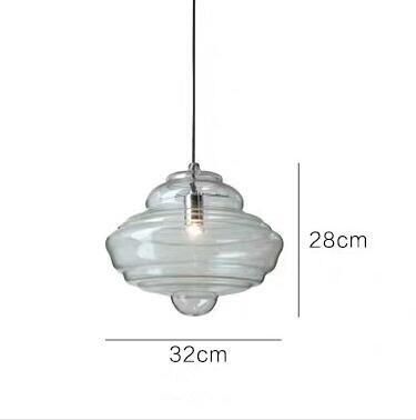 Nordic Kitchen Pendant Lights Art Deco Glass Lamps Glory Restaurant Hanging Lamp (WH-GP-31)