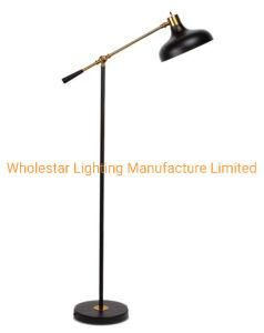 Metal Floor Lamp with Fabric Shade (WHF-1218)