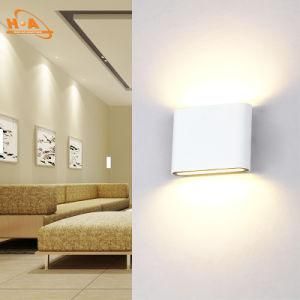 Factory Sales Aluminum Fashion Design 12W White Indoor Wall Light