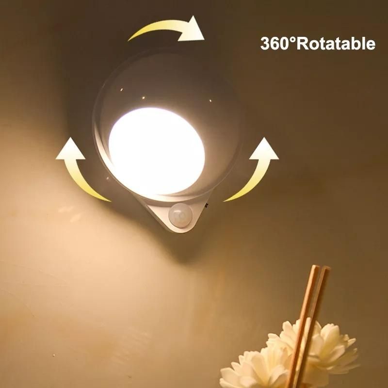 USB Rechargeable Cabinet Lamps Design Modern Living Room LED Bedroom Mini Sensor Night Lights